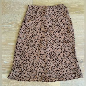 Reformation midi length viscose Size 6 animal print